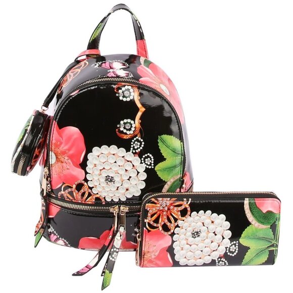 NWT  Le Miel 3 in 1 Convertible Backpack with wallet and coin pouvch main image 5